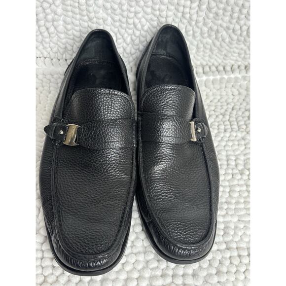 SALVATORE FERRAGAMO Men\'s Classic Pebbled Leather Loafer Dress Shoes Sz 11.5 main image 11